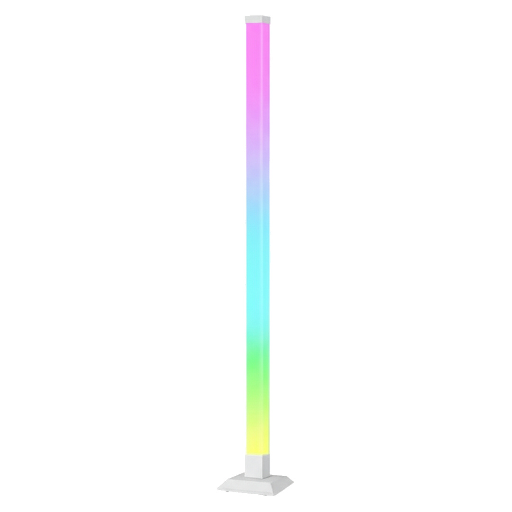 Lámpara de Pie LED Multicolor RGB con Control Base Cuadrada
