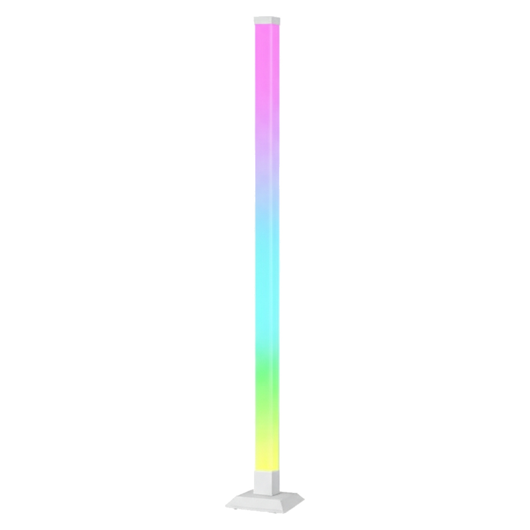 Lámpara de Pie LED Multicolor RGB con Control Base Cuadrada