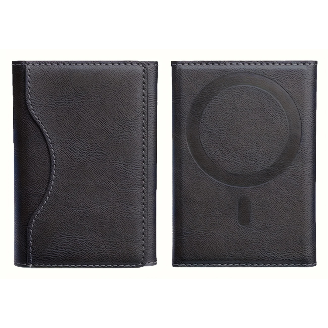 Tarjetero Magnético de Piel Sintética para Teléfono con Función de Bloqueo RFID