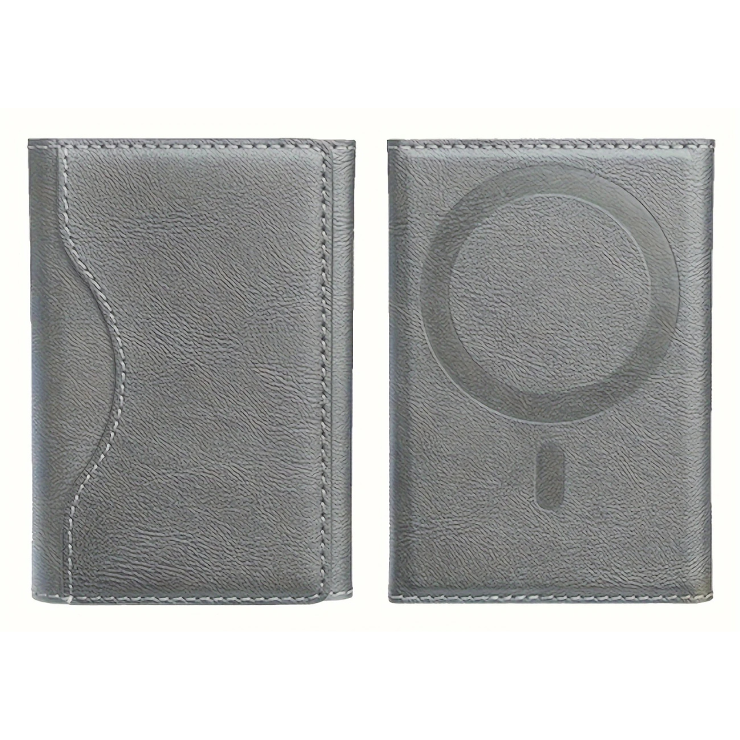 Tarjetero Magnético de Piel Sintética para Teléfono con Función de Bloqueo RFID