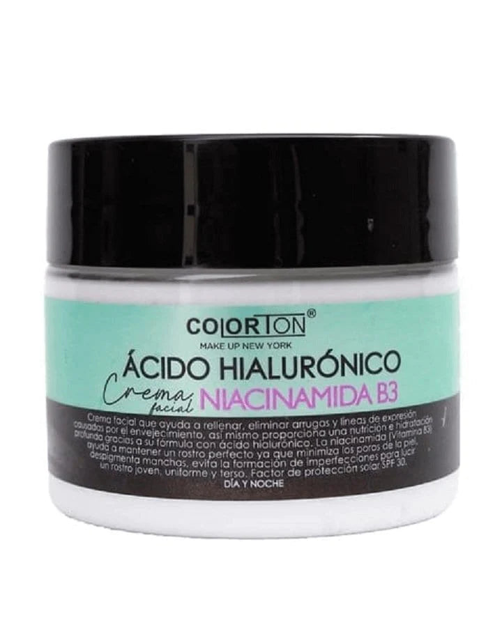 Crema facial ácido hialurónico niacinamida - Colorton