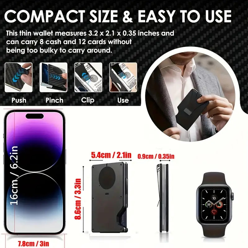 Tarjetero Metálico con AirTag Incorporado